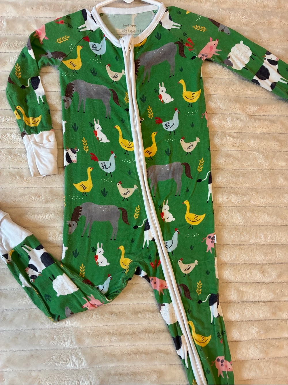Little Sleepies Farm Animal Convertible Zippy 🐄🐷🐔